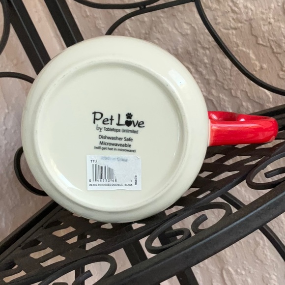 Scottie Dog Mug w/Red Hearts - Picture 4 of 4